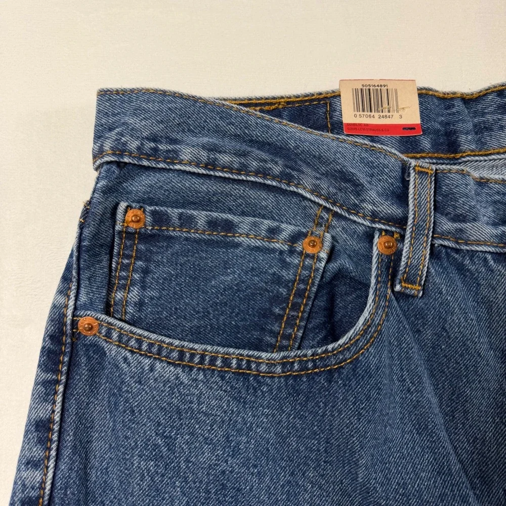 Levi's 516 Slim Straight Jeans Mens 34x34 Blue Denim Classic‎ Aesthetic NWT